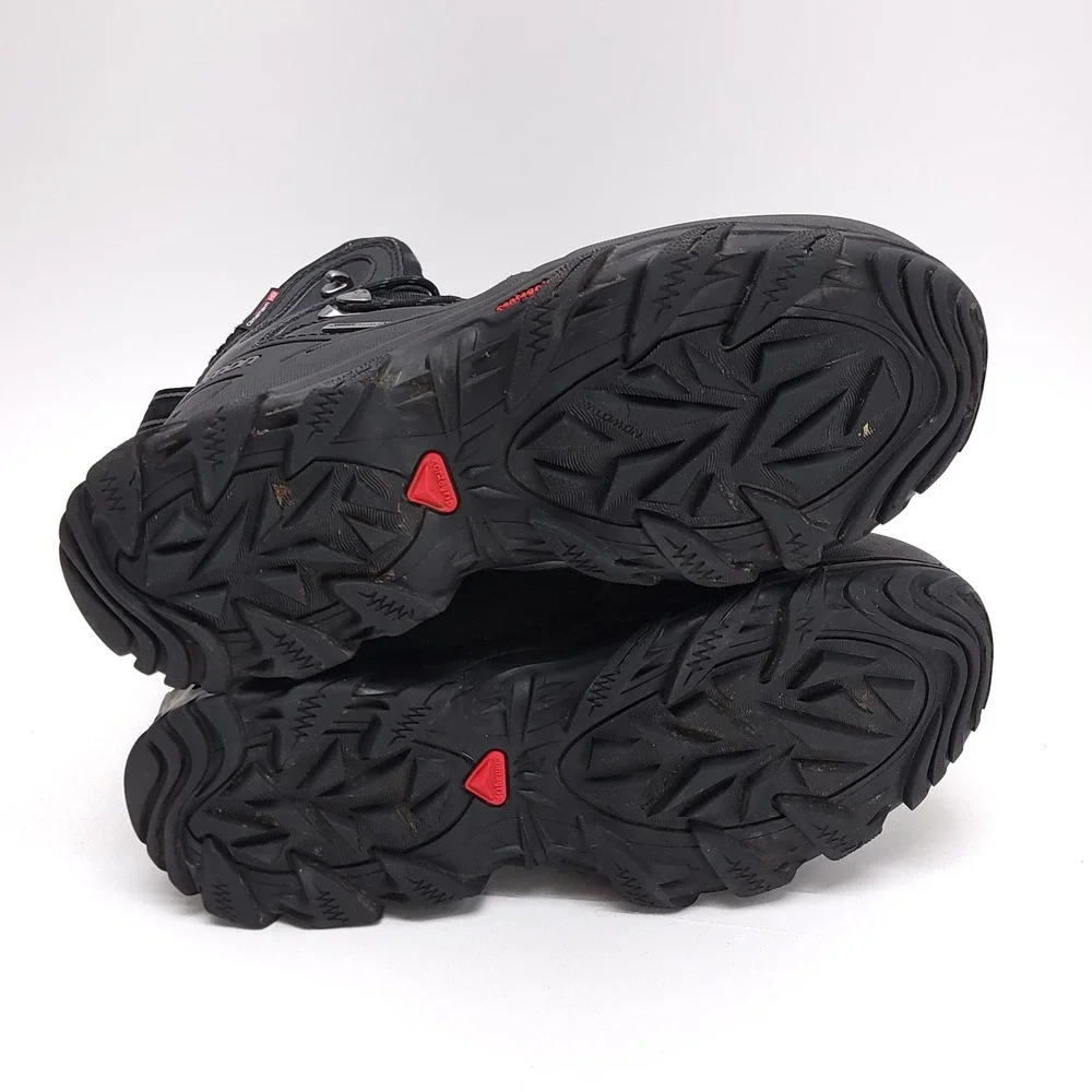 Salomon Anka CS Climatherm Contagrip Black Leather Waterproof Boots‎ Mens 8.5
